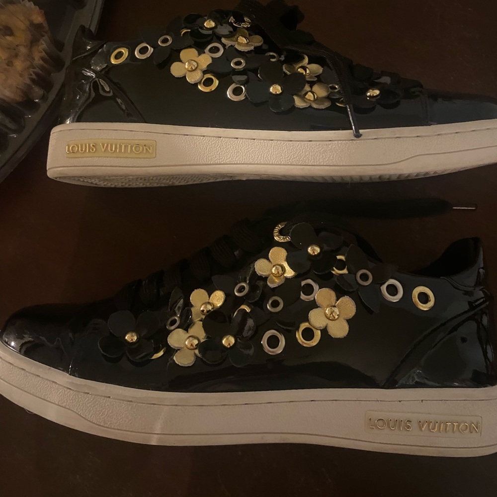 Louis Vuitton Frontrow Blossom Flora Low Top Sneakers Size 36